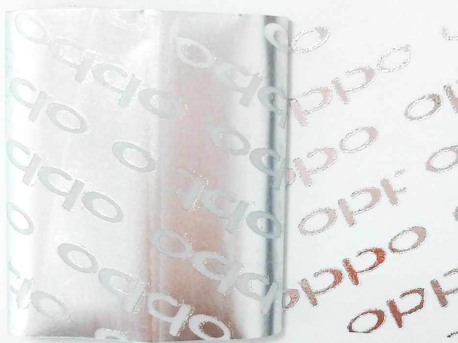 啞銀OPPO防偽(wěi)材料標(biāo)簽 啞銀OPPO防偽材料標簽